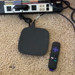 Roku 4 4th Generation Media Streamer 4400X Black With Remote And Adapter