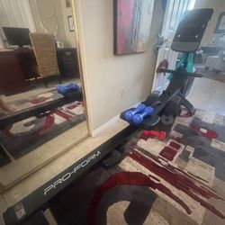 Preform collapsible rowing machine