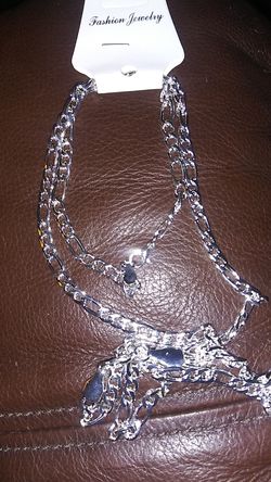 Silver Necklace & Bracelet set