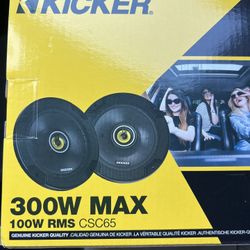 BRAND NEW KICKER 300W Car Speakers 
