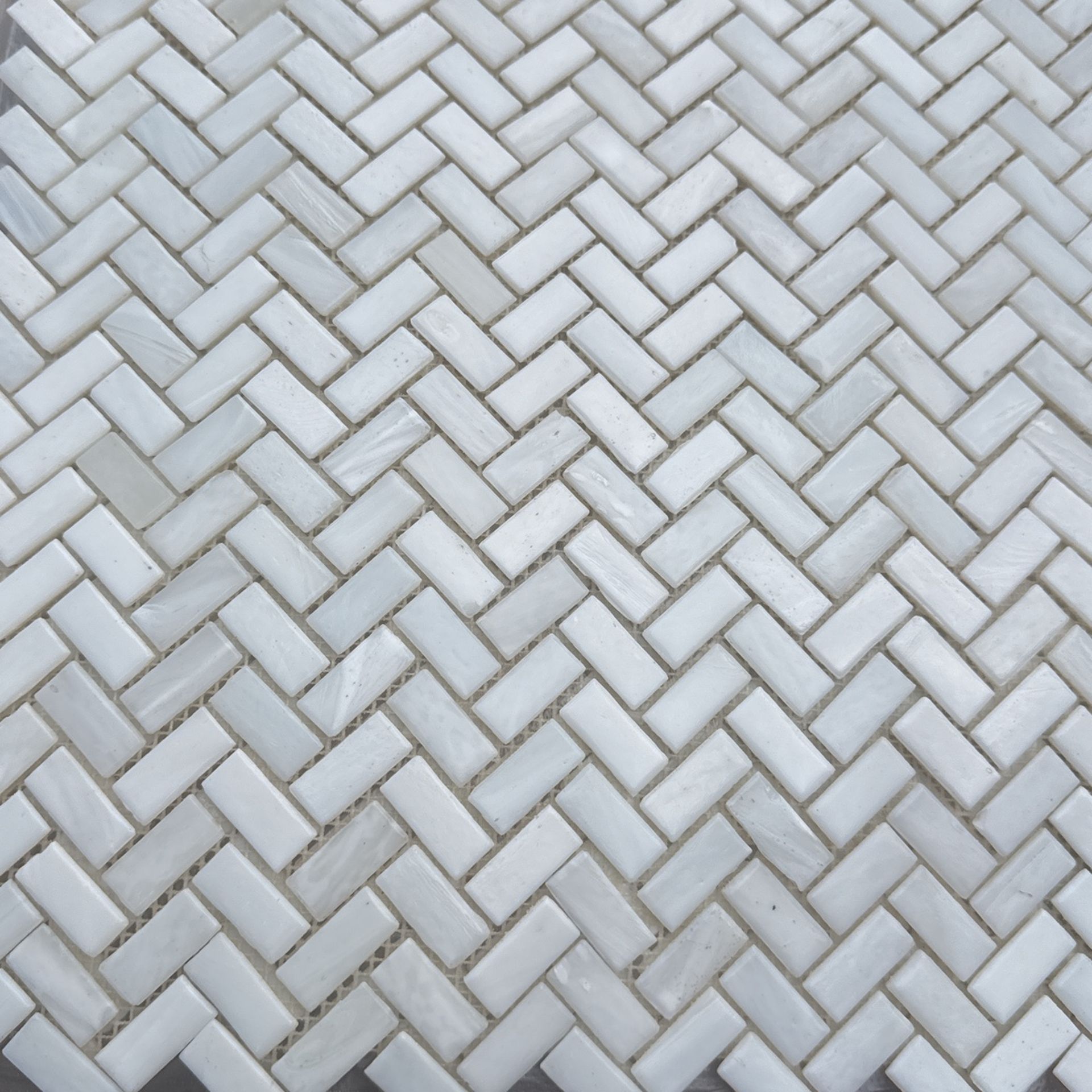 20 Boxes. OpalHerringbone mosaic Tile 