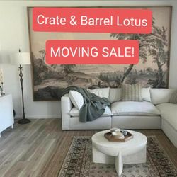 Crate & Barrel Lotus Cloud Couch Modular Sectional 