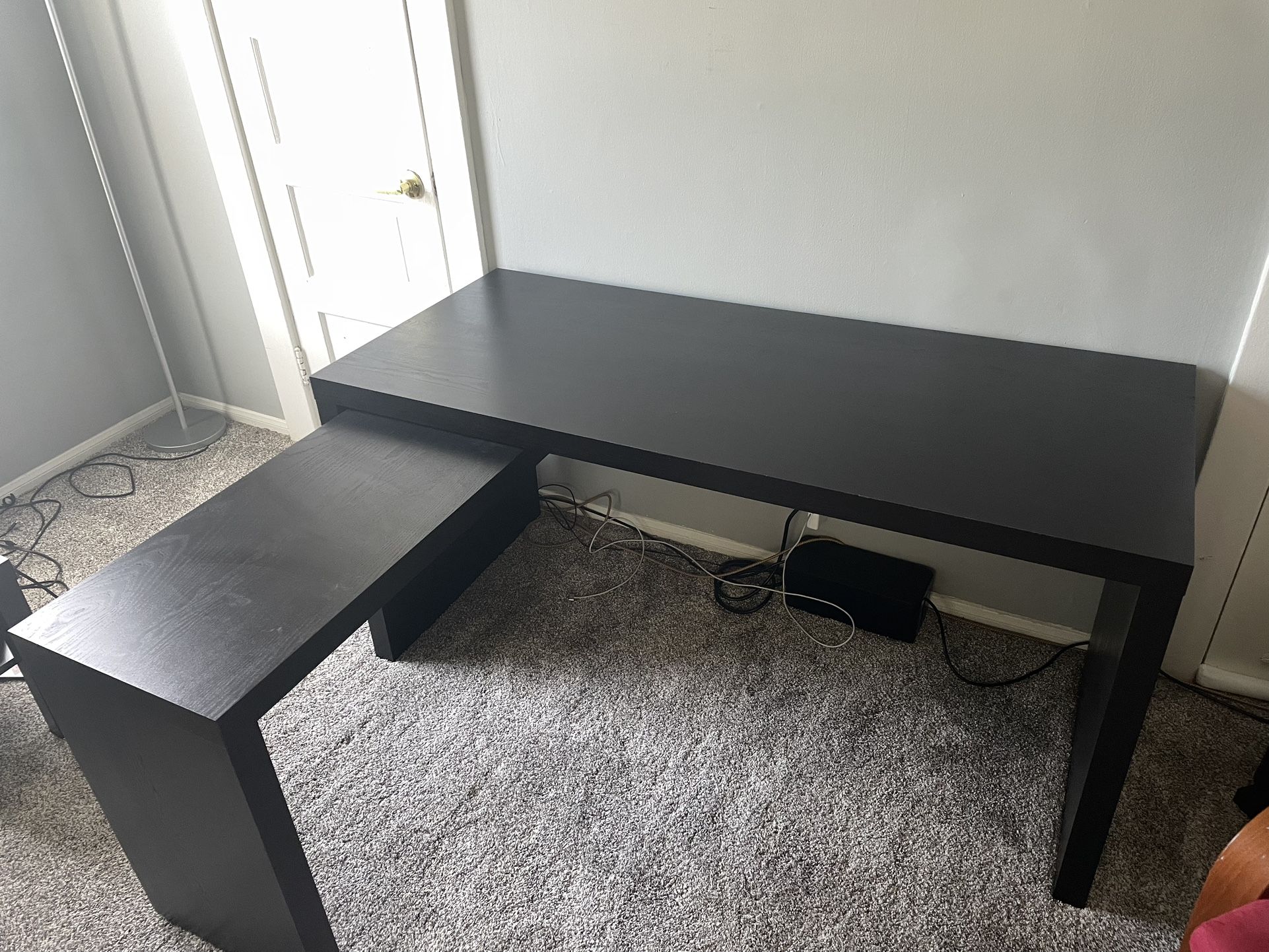 IKEA MALM Desk With Pull-out panel