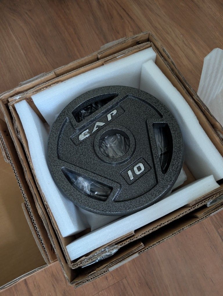 4x 10lb Olympic Plates CAP