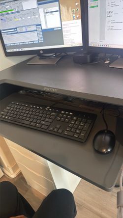 Ergotron sit and stand desk