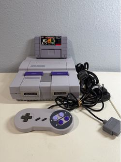 Super Nintendo Console with Ms Pac-Man