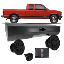 SILVERADO SIERRA EXTENDED CAB OBS 1(contact info removed) BASS PACKAGE KICKER AUDIO
