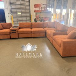 Oversized Console Performance Fabric Sectionals
