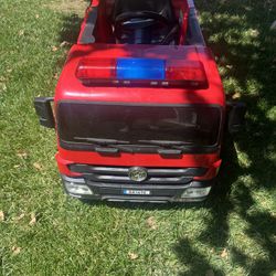 Ride On Electric Fire Truck 