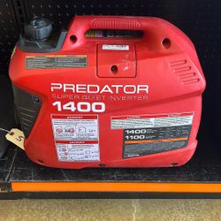 Predator super quiet inverter 1400 W generator