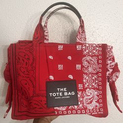 Marc Jacobs The Bandana Medium Tote Bag Red