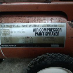 Vintage Sears Craftsman Air Compressor Working 100psi 1hp