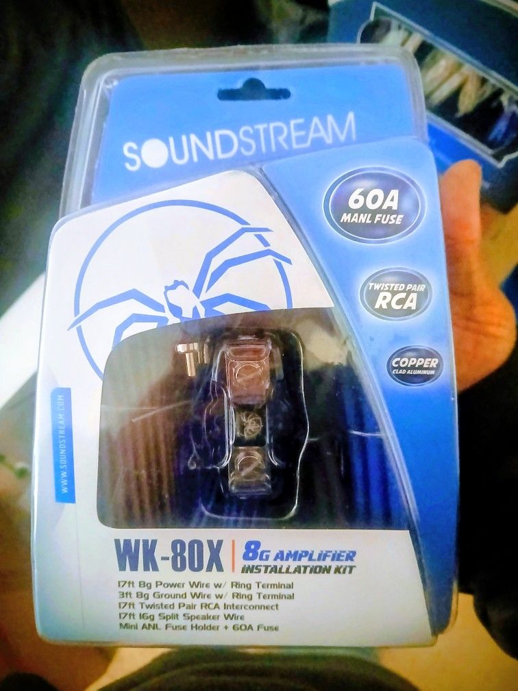 Soundstream 8 Gauge Amplifier Kit Brand New In The Box