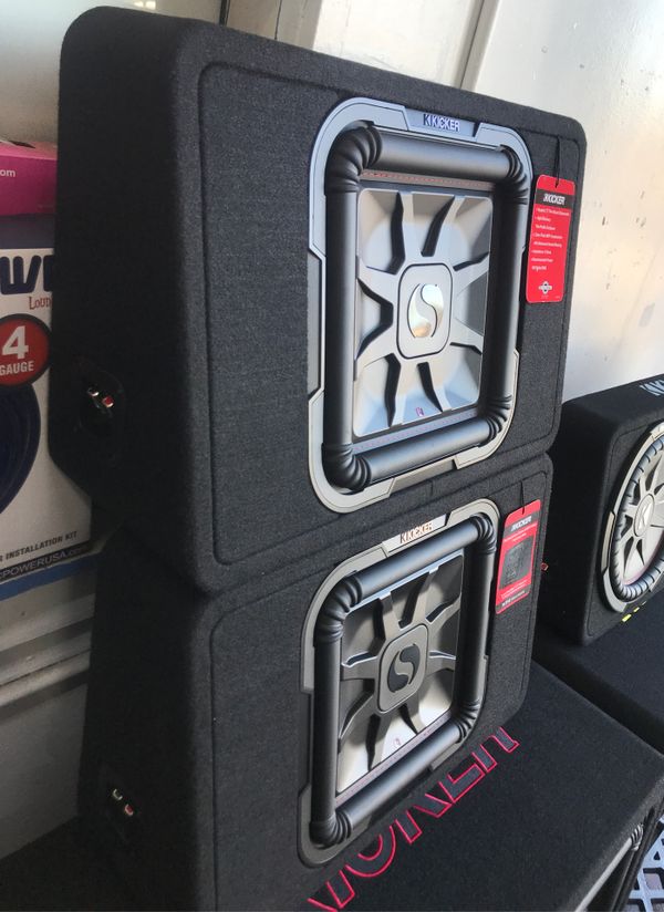 KICKER INVERTED TL7T12 L7 L7T 12â 12 inch subwoofer woofer solo baric enclosure sealed box 