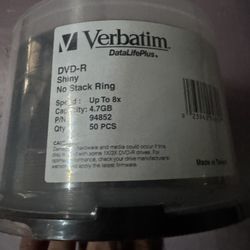 Blank Recordable DVD’s Pack Of 50 Verbatim 