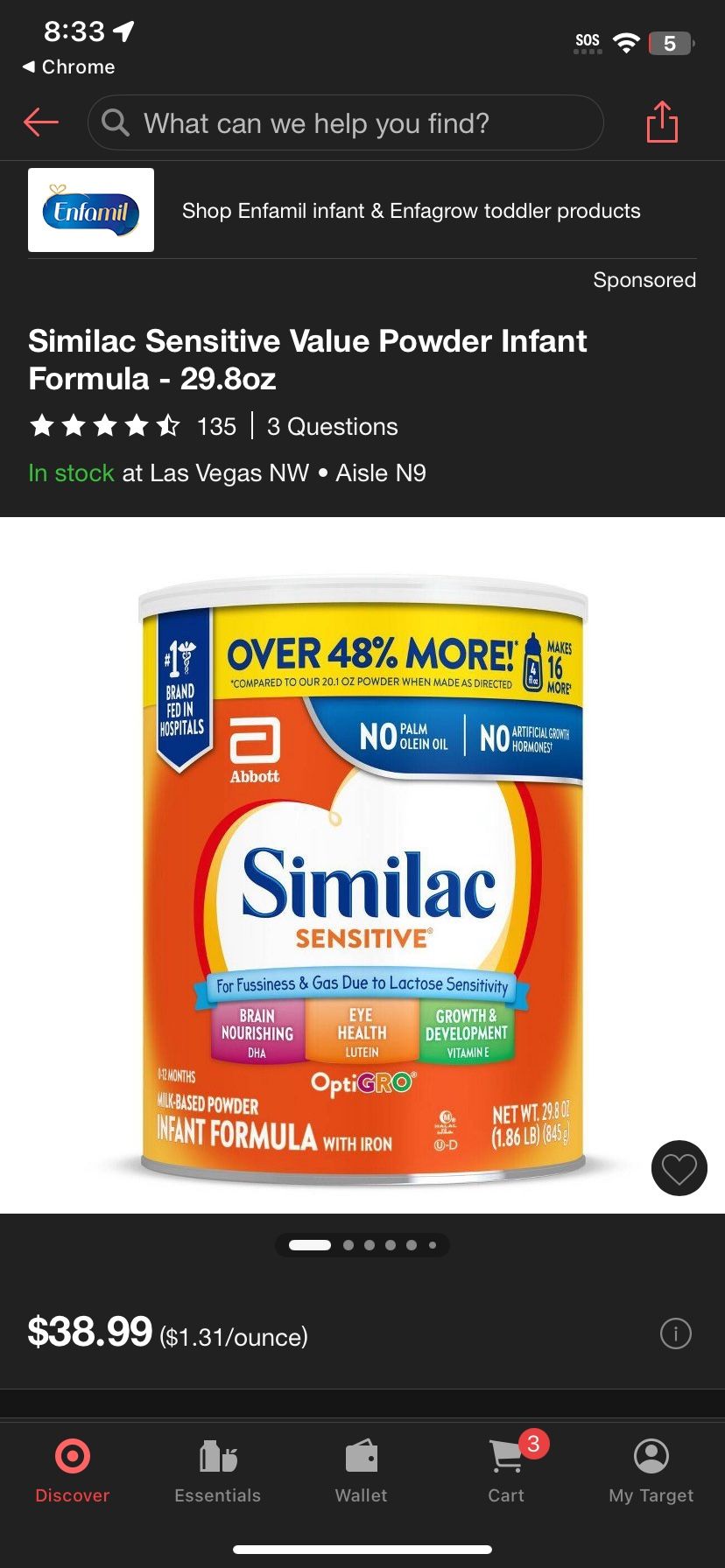 Similac Sensitive 