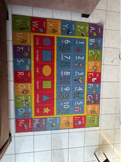 Large Kids educational rug