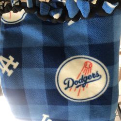 NEW LA Dodgers Fleece Handmade  Blanket