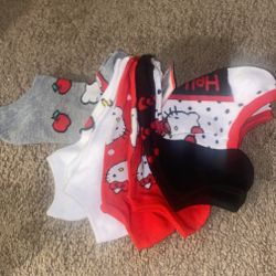 Hello Kitty 5 Pack No Show Socks