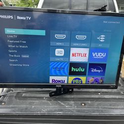 32” Roku Tv With Wall Mount Bracket 