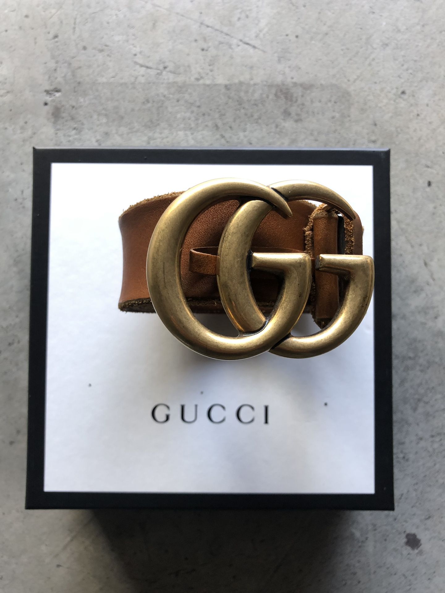 Men’s Gucci belt Brown/Gold