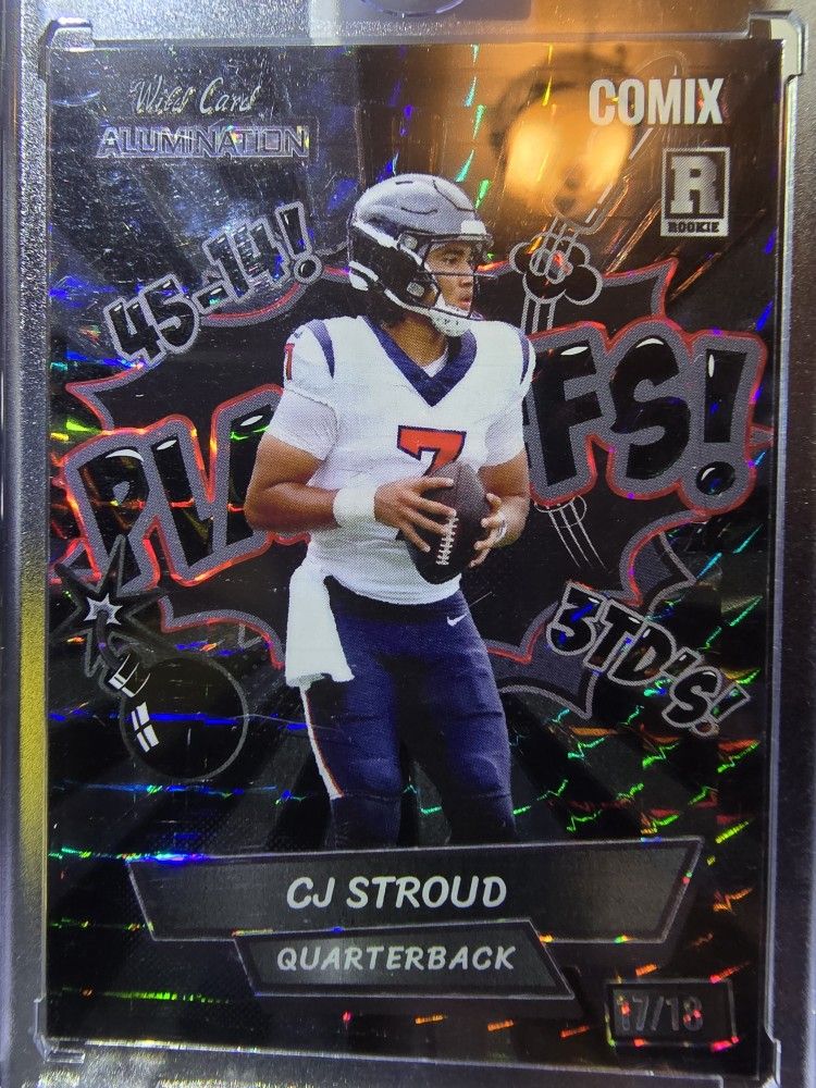 Cj Stroud 2023 Wild Card Alumination Comix Black Laser #ACBP2-CS1 RC 17/18