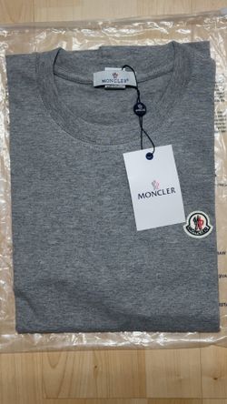 Moncler grey cotton t-shirt Size S #luxury #moncler