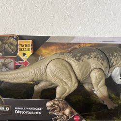 Jurassic World Rebirth Distortus Rex Rumble n Rampage Dinosaur 22 Inches