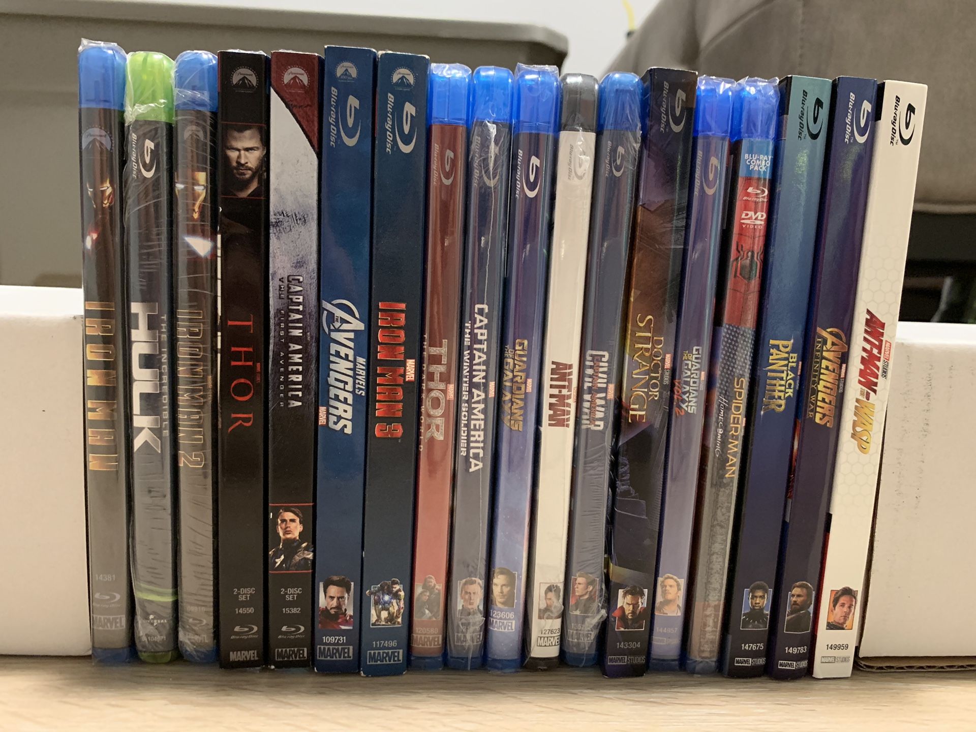 Marvel blu ray movie collection