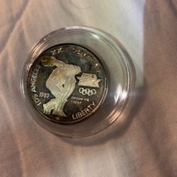 1983-S Los Angeles XXIII Olympiad Liberty Proof 90% Silver Dollar Coin