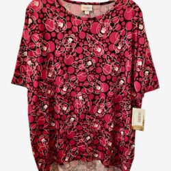 LuLaRoe Red Minnie Mouse Top Size XXS New With Tags 