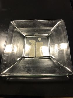 Glass candle / centerpiece base 9”x9”