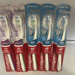 Colgate 360 Sensitive toothbrush all 5 x $12