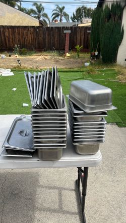 NSF, food storage Stainless steel containers and Lids.