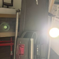 Treadmill & Weight Bench 