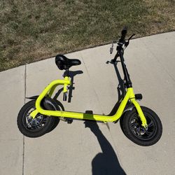Yellow Electric Scooter