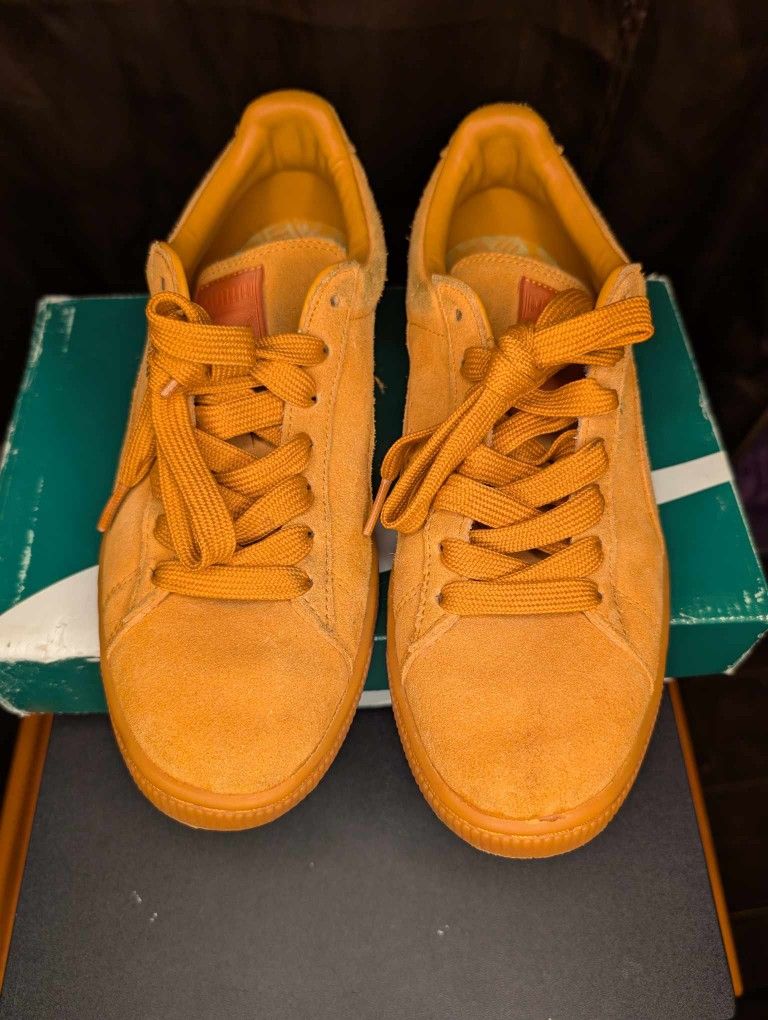 Suede Classic 'Iced Pack - Russet Orange. Men 5.5