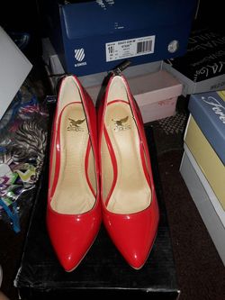 Brand new red high heels