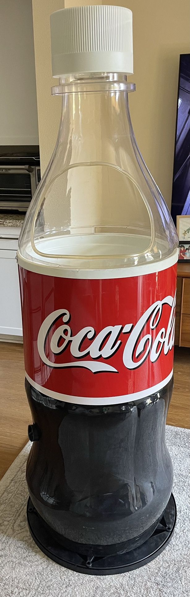 Vintage 1990 COCA COLA CLASSIC ICEMAN BOTTLE COOLER 65” Tall!