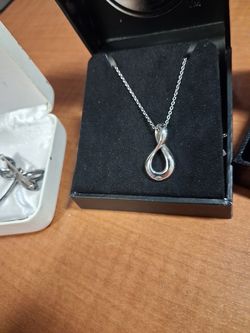 Sterling Silver Collection,  Vintage Broach,  ( RING SOLD SORRY New 925 Ring sz11SORRYRINGSOLD)Infinity Pendant &chain