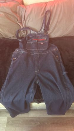 Dickies Bib Overalls Mens Denim Blue Farmer Carpenter Overalls