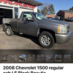 2008 Chevrolet 1500 regular cab LS Black Bow tie