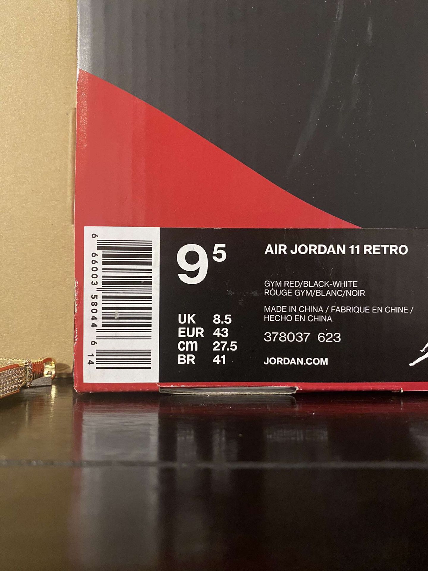 Jordan 11 Retro Gym Red Size 9.5