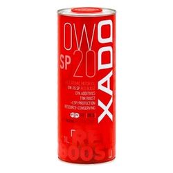 XADO Atomic Oil 0W-20 SP RED BOOST - Ultra-Light, Fuel-Efficient Synthetic Motor Oil with REVITALIZANT® & RED BOOST. 1L