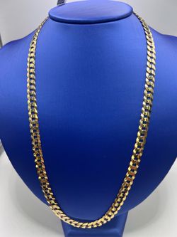 14kt yg curb chain