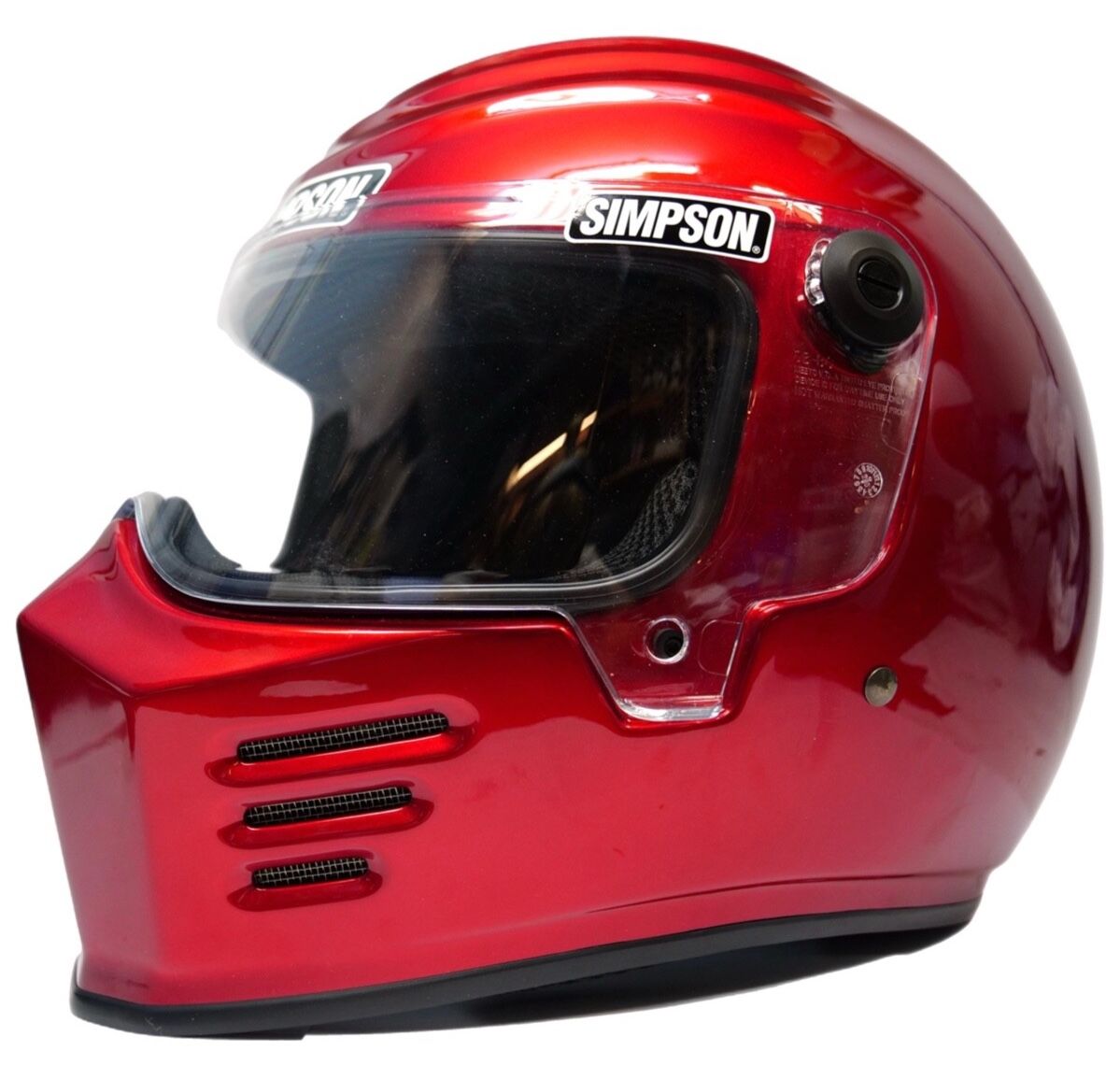 Simpson DOT Bandit Full Face Red Helmet - Size XXL