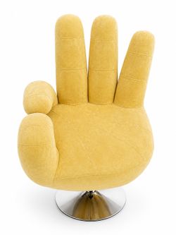 🤚 HAND-SHAPED SWIVEL CHAIR – UNIQUE CONVERSATION PIECE