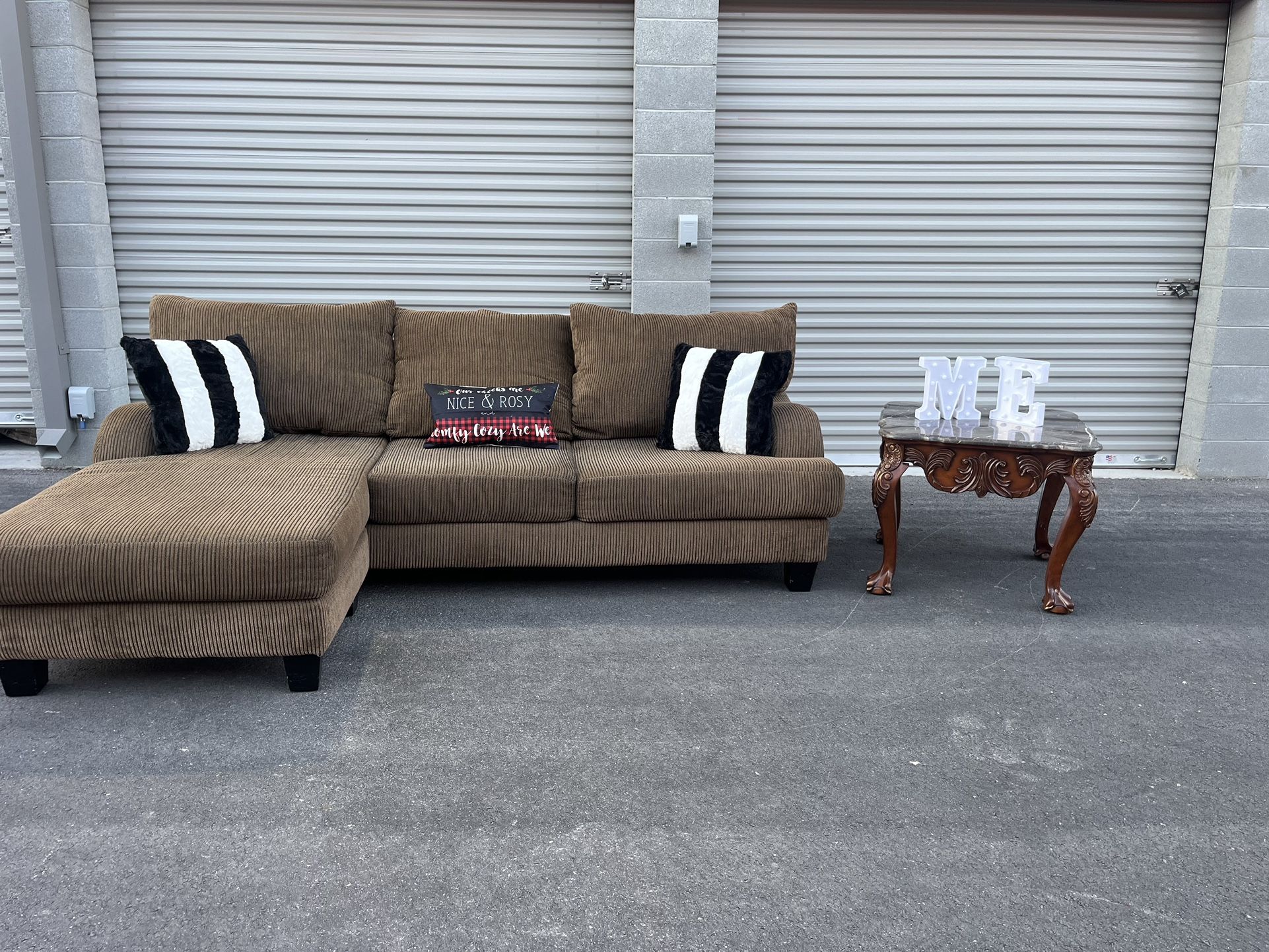 🌟3 DAY DEAL😍BEAUTIFUL BROWN SECTIONAL SOFA 😊FREE DELIVERY 🚚 
