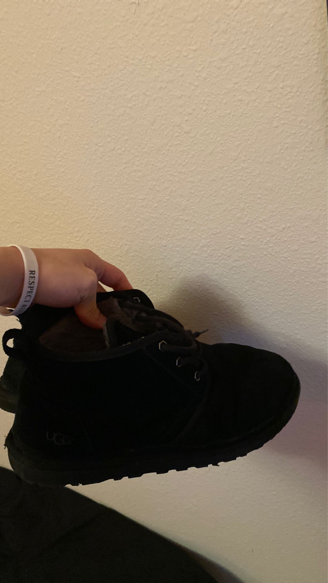 Black uggs men size 10