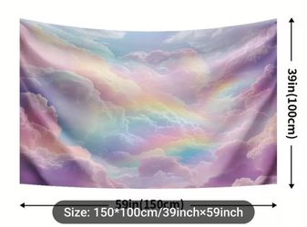 FREE Wall Tapestry For Women's Girls Clouds
